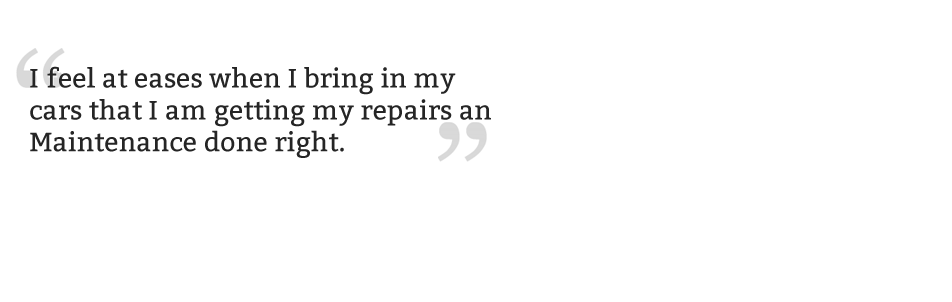 B&C AutoCare Repairs and Maintenance Testimonial