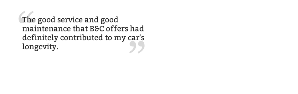Customer Comment about B&C Autocare Services